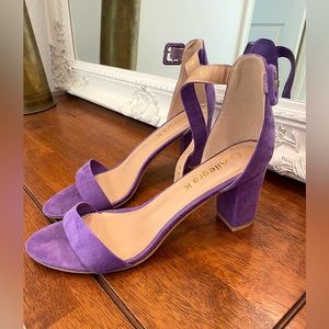 Allegra K purple heels, size 11.5 women’s